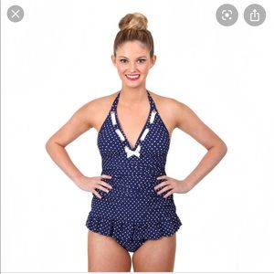 Betsey Johnson one piece retro swimsuit